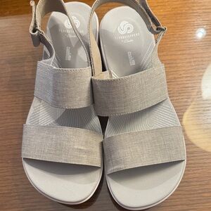 Cloudsteppers by Clarks Women's Taupe Sandals